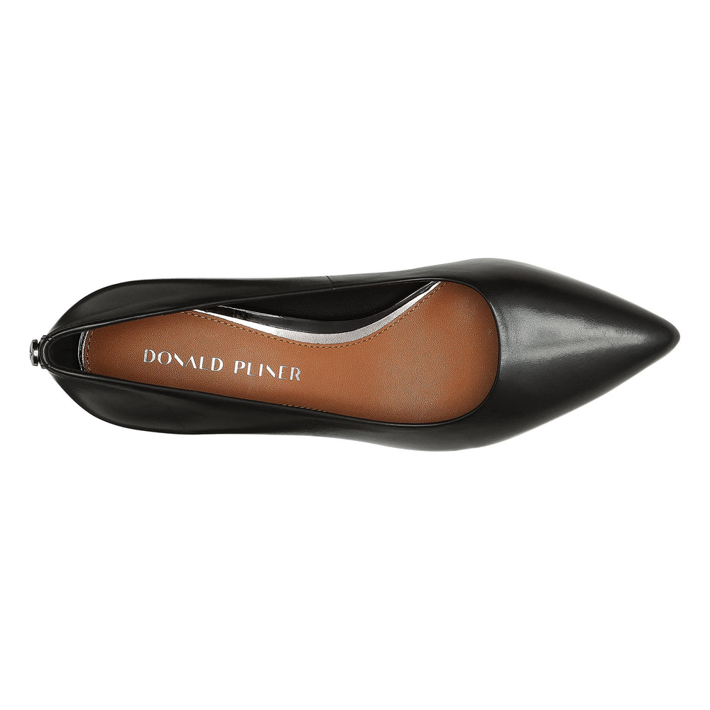 SUZETTE - Black Leather | Donald Pliner Dress