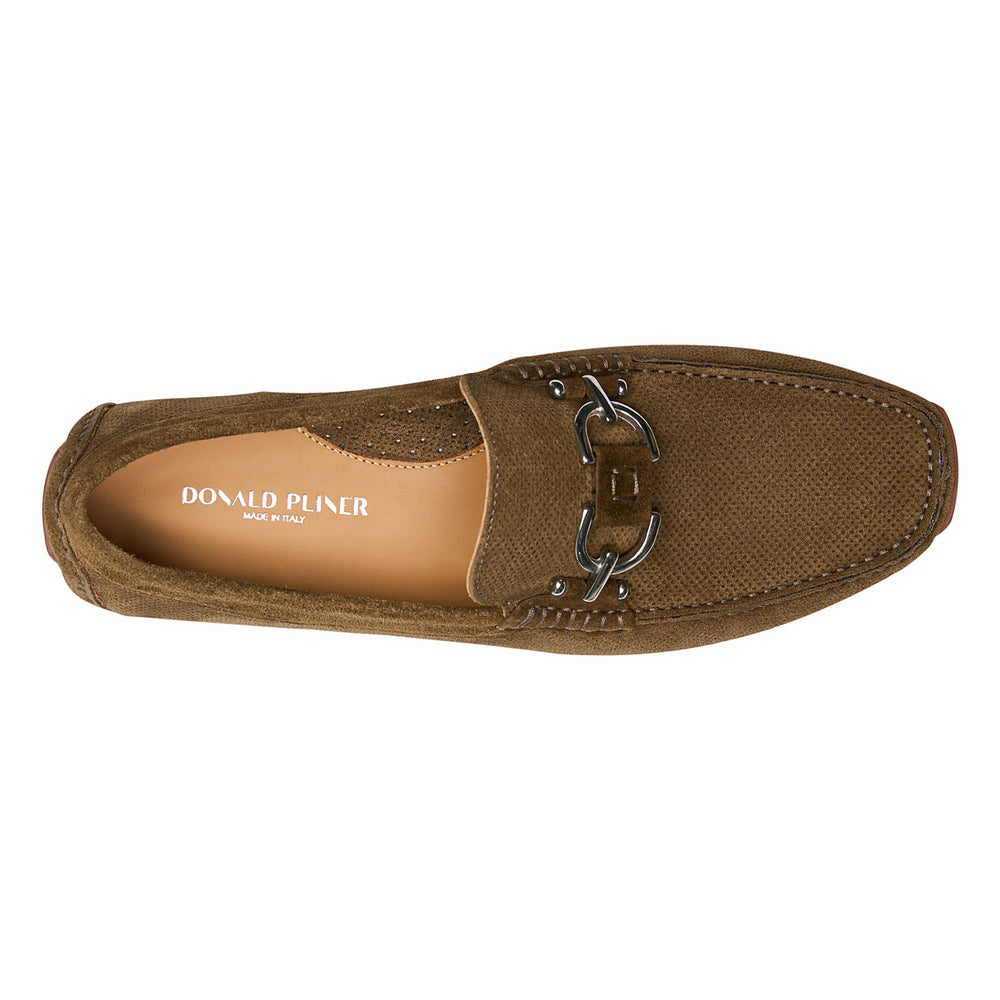 DACIO DRIVER - Olive Perf Suede | Donald Pliner Casual