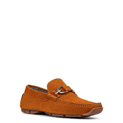 DACIO DRIVER - Brick Perf Suede | Donald Pliner Casual