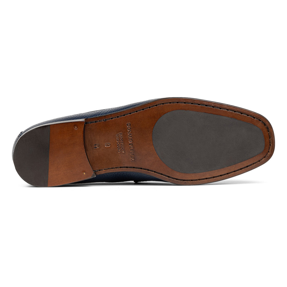 DACIO - Indigo Pebbled Leather | Donald Pliner Casual