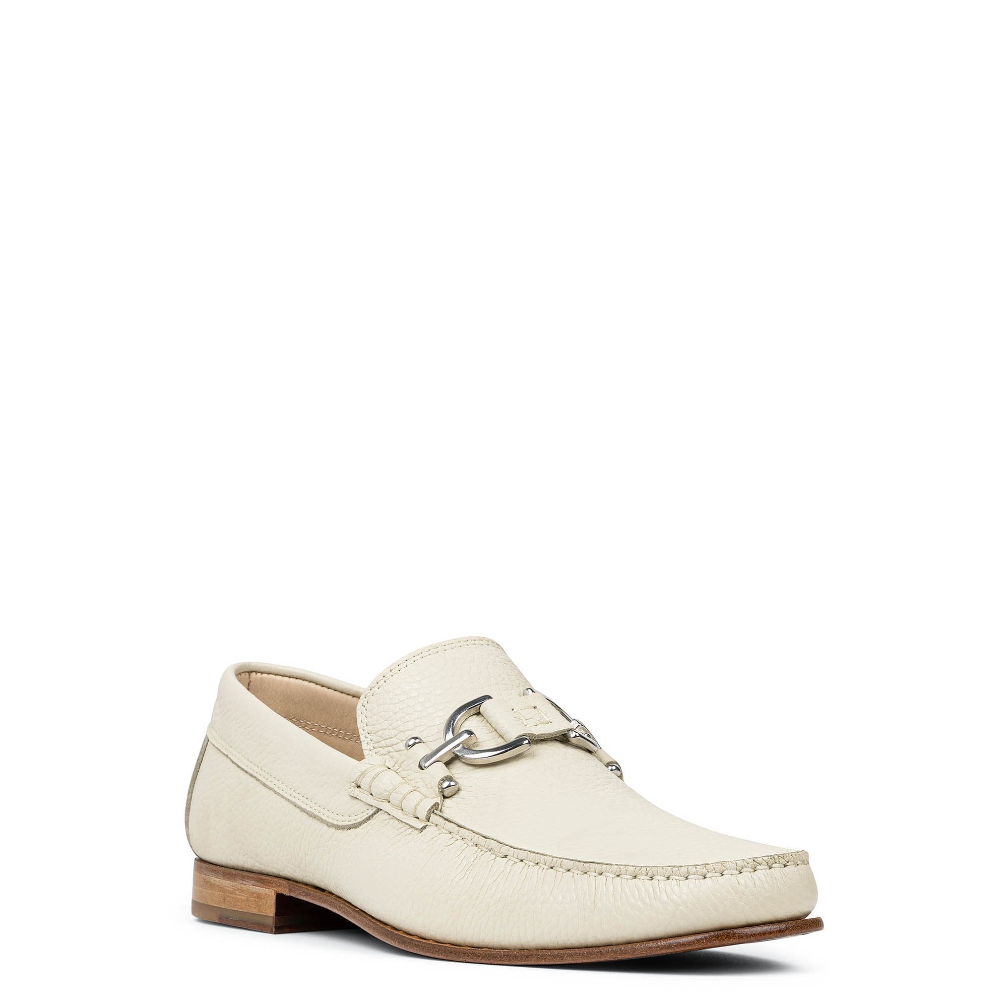 DACIO - Off White Pebbled Leather | Donald Pliner Casual