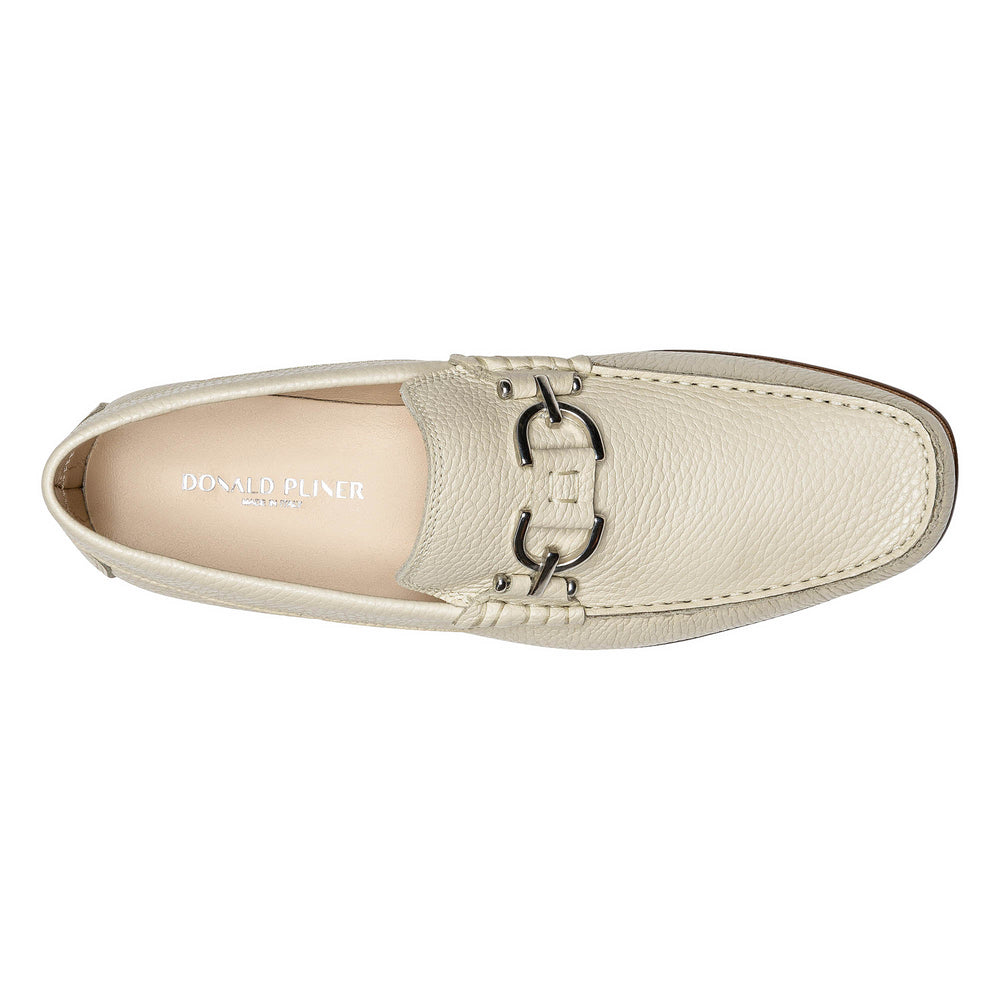DACIO - Off White Pebbled Leather | Donald Pliner Casual