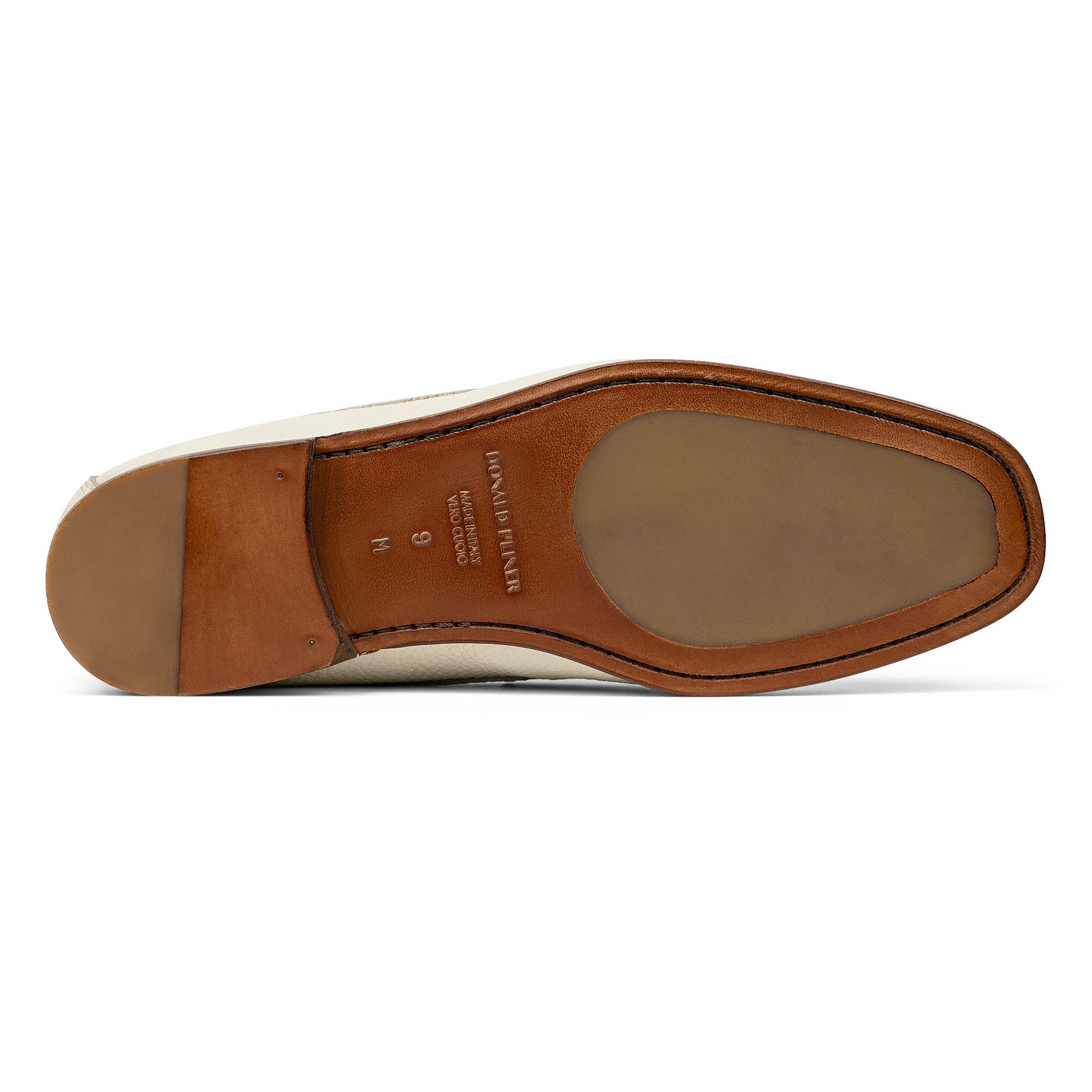 DACIO - Off White Pebbled Leather | Donald Pliner Casual
