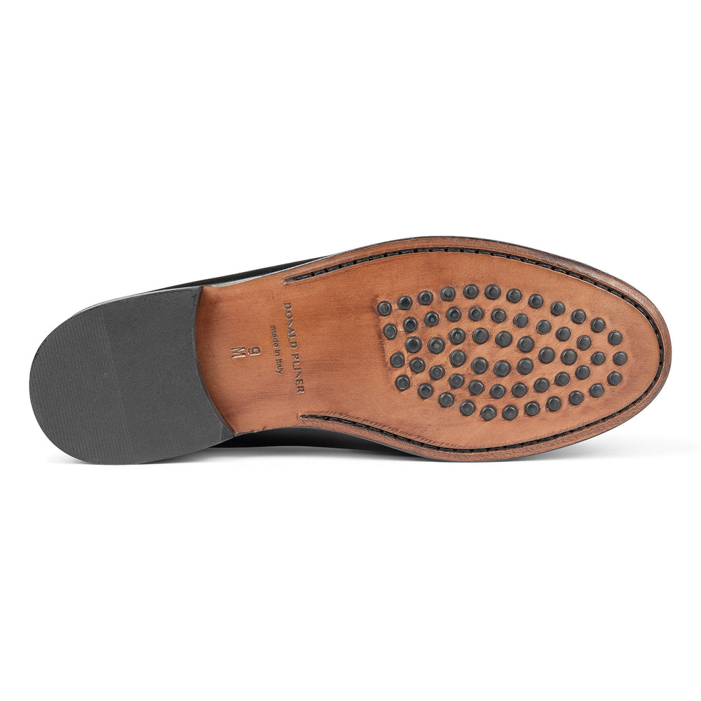 EVANSTON - Black Calf Leather | Donald Pliner Casual