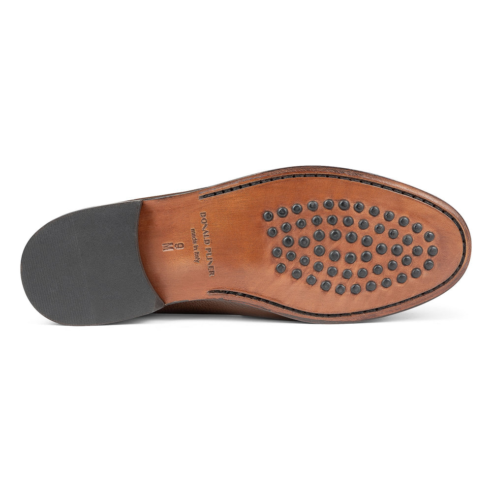 EVANSTON - Whiskey Pebbled Calf | Donald Pliner Casual