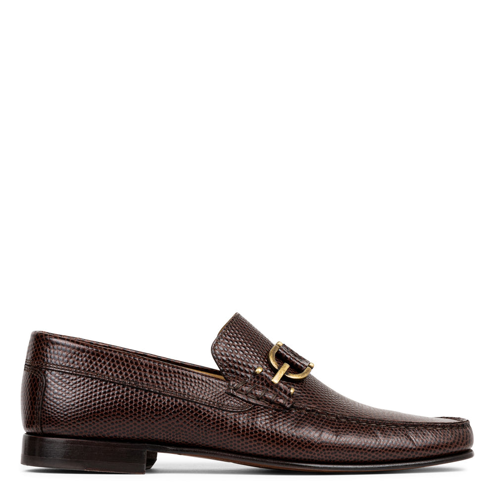 DACIO - Dark Brown Lizard Print | Donald Pliner Casual