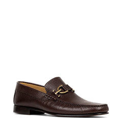 DACIO - Dark Brown Lizard Print | Donald Pliner Casual