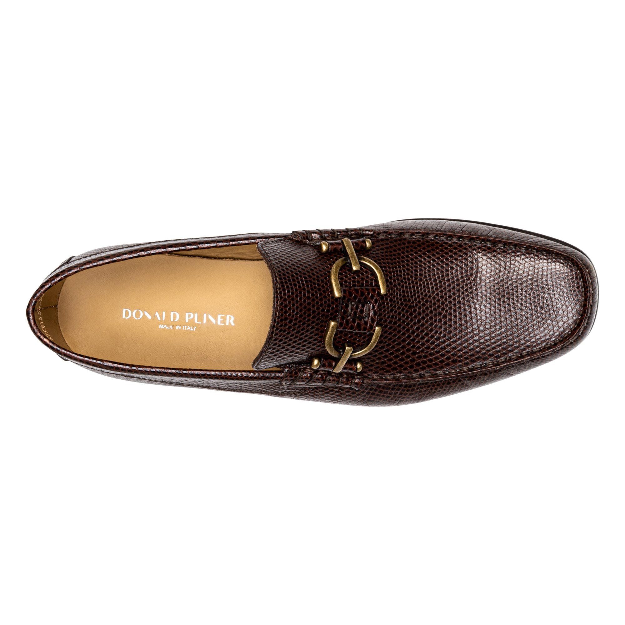 DACIO - Dark Brown Lizard Print | Donald Pliner Casual