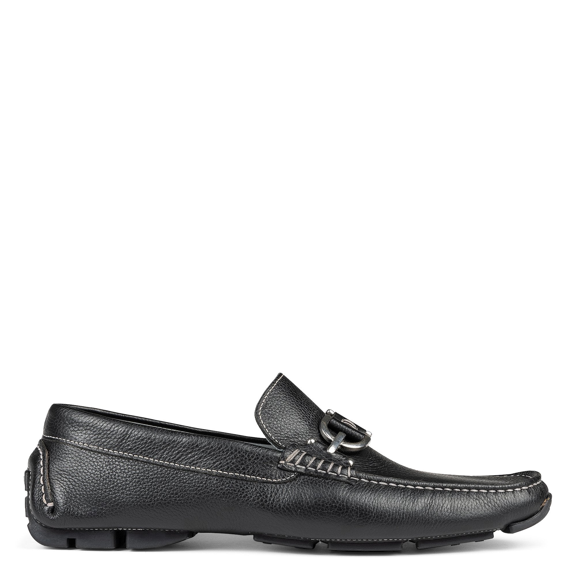 DACIO DRIVER - Black Tumbled Leather | Donald Pliner Casual