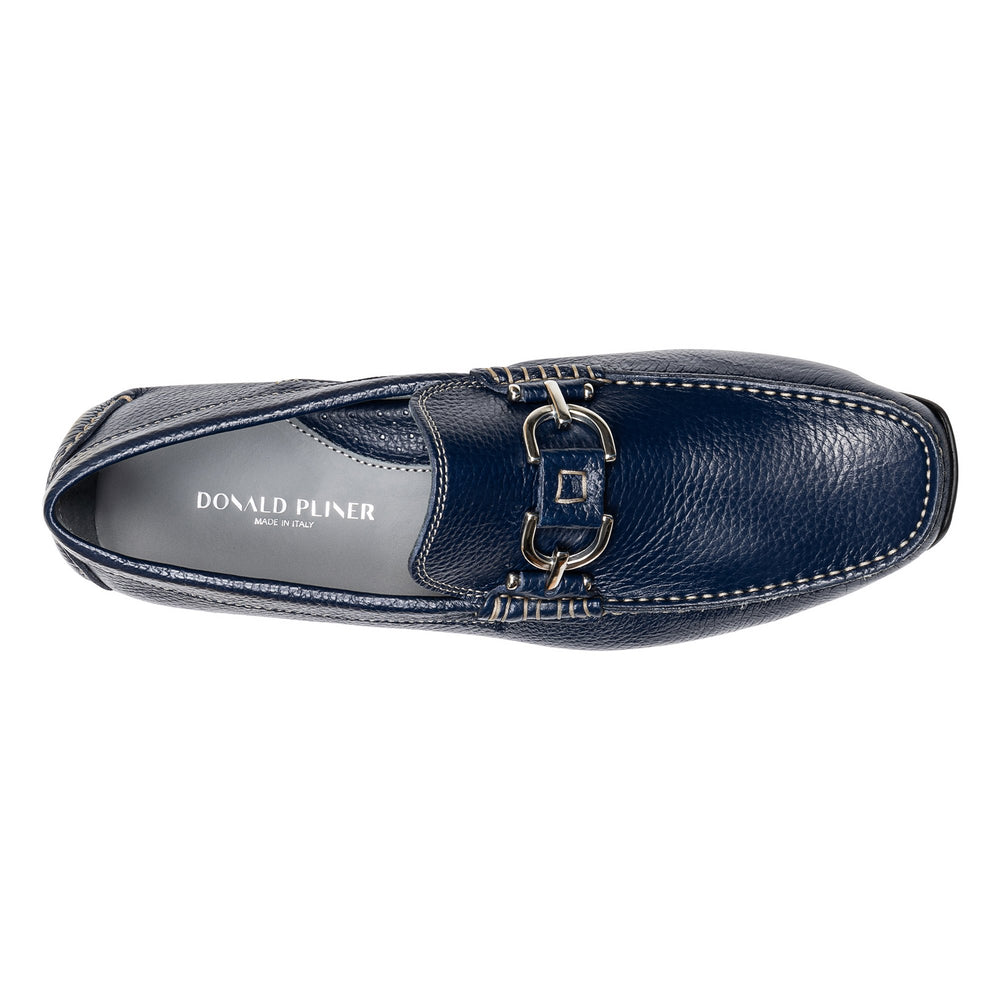 DACIO DRIVER - Navy Leather | Donald Pliner Casual