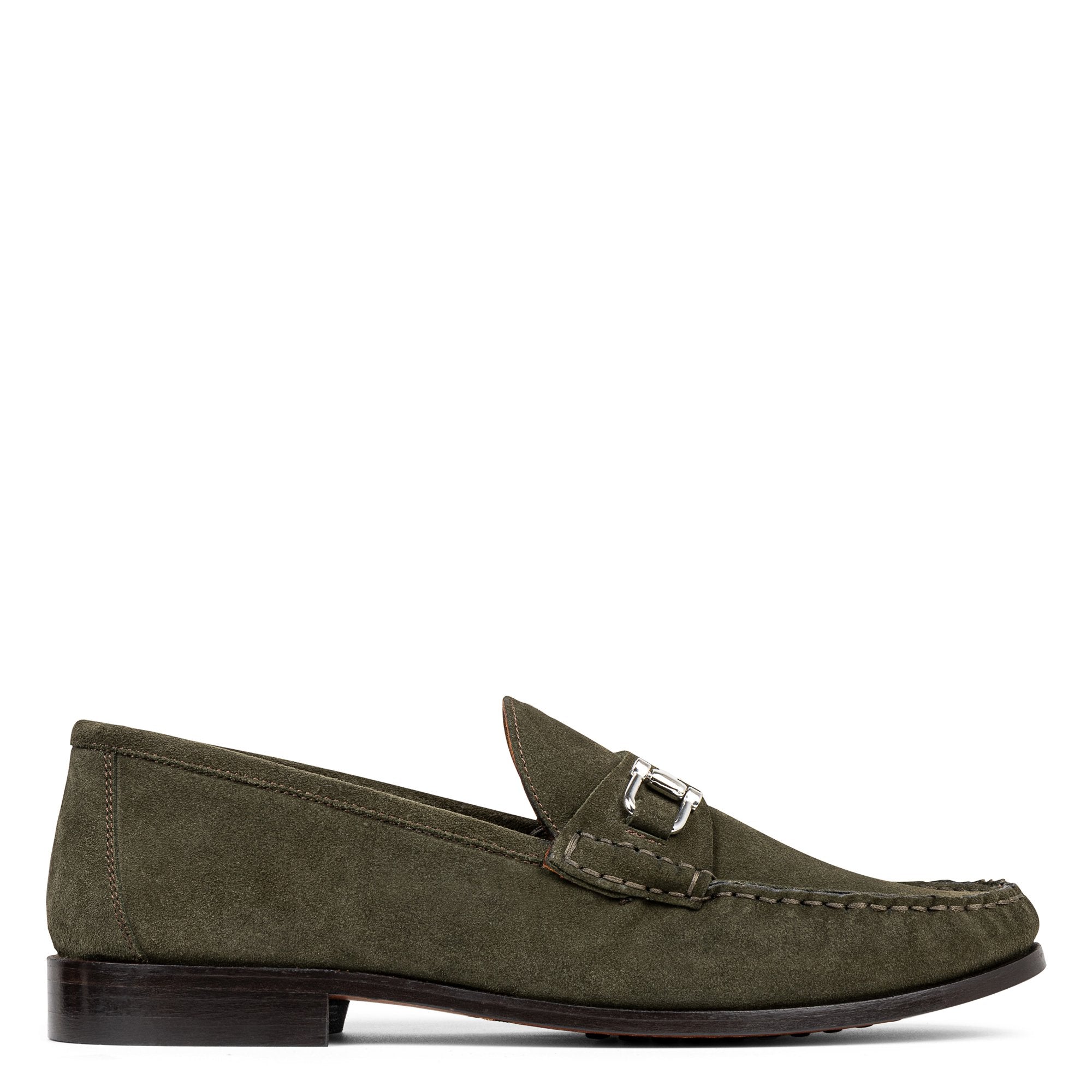 EVANSTON - Military Green Suede | Donald Pliner Casual