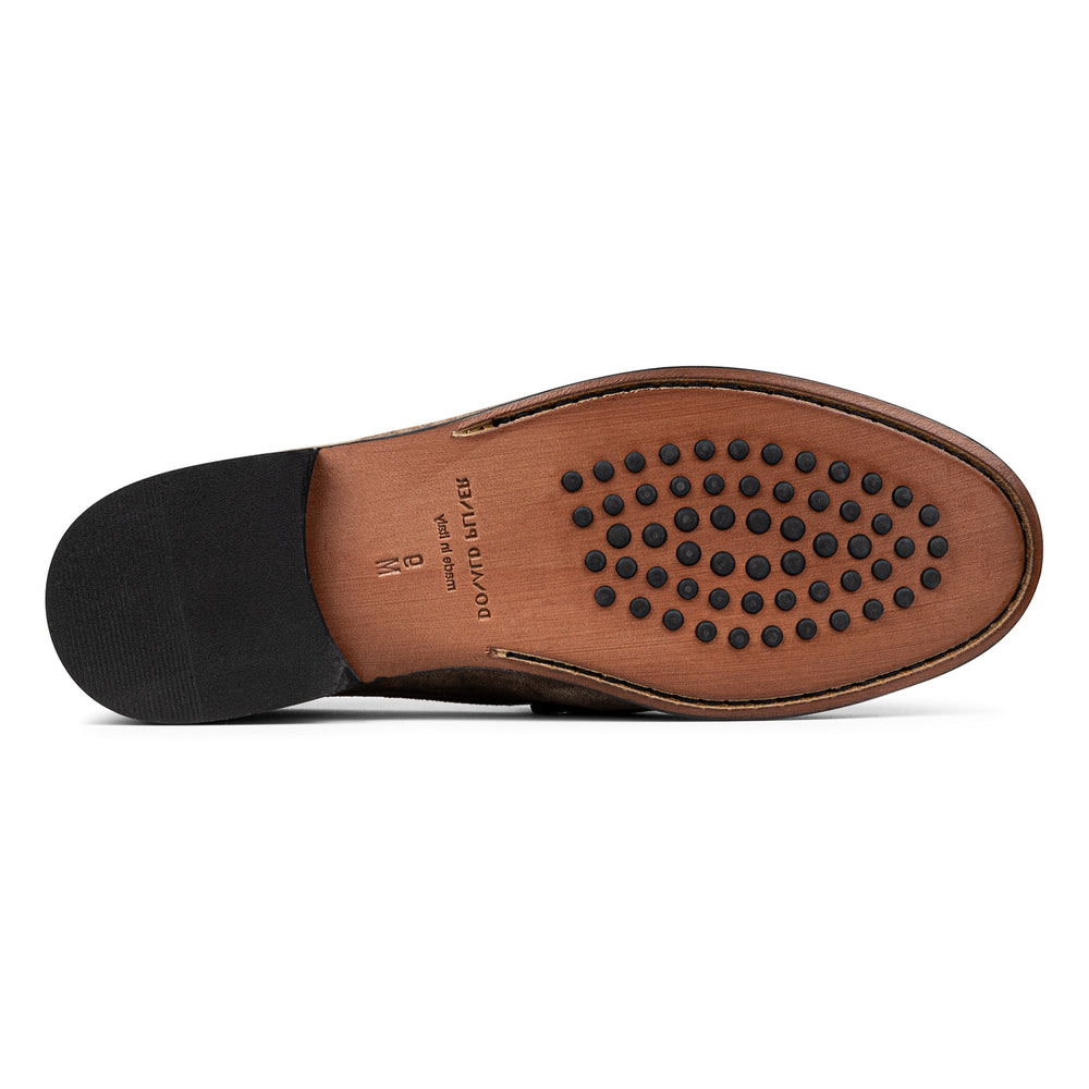 EVANSTON - Dark Taupe Suede | Donald Pliner Casual