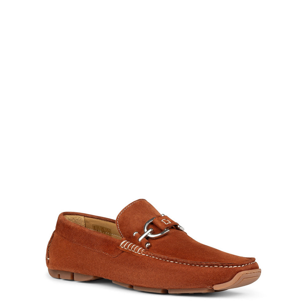 DACIO DRIVER - Cognac Suede | Donald Pliner Casual