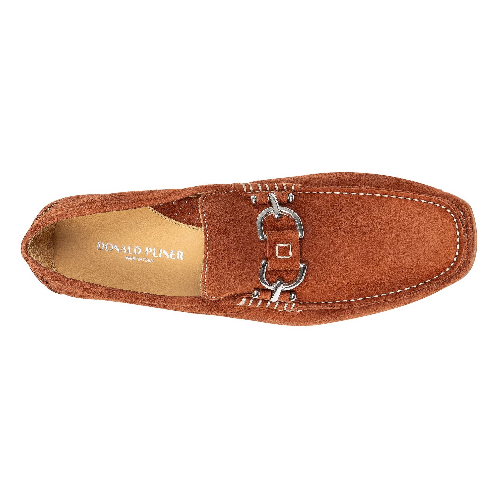 DACIO DRIVER - Cognac Suede | Donald Pliner Casual